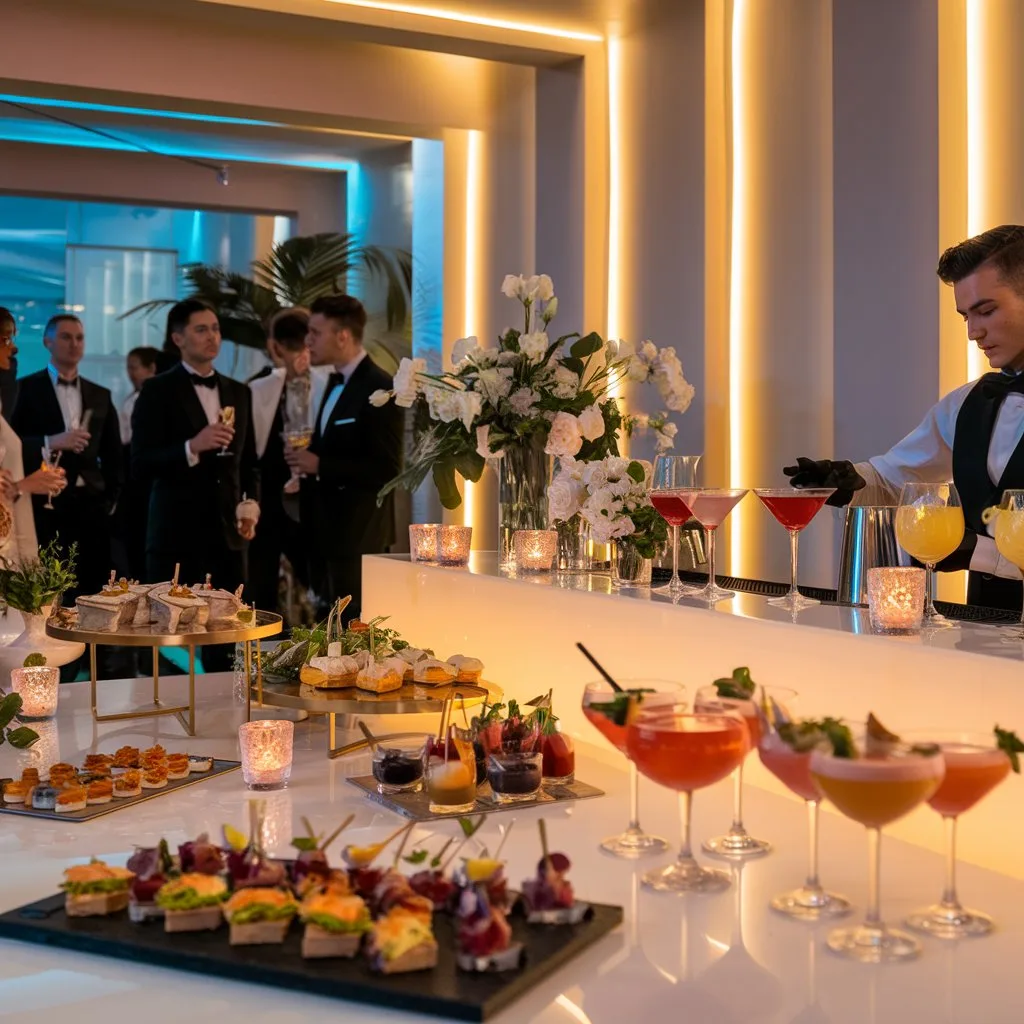 Fingerfood ve kokteyl tabakları — Hünkar Yemek Catering